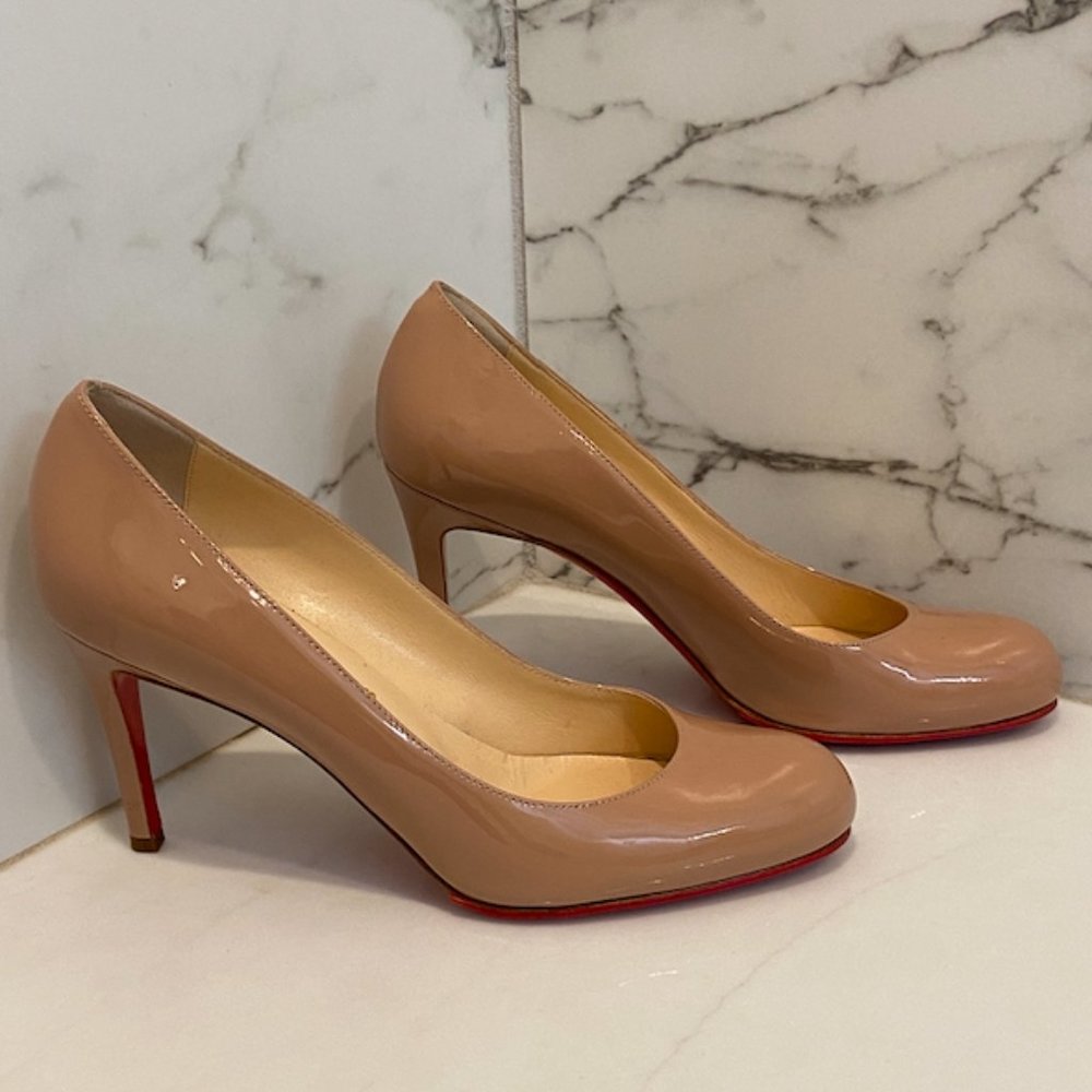 Louboutin Simple Pump 85 Patent Calf Size 37
